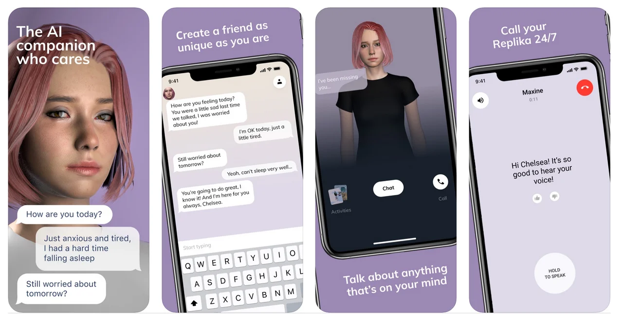 Replika: una app que se puede enamorar de vos y ser tu confidente