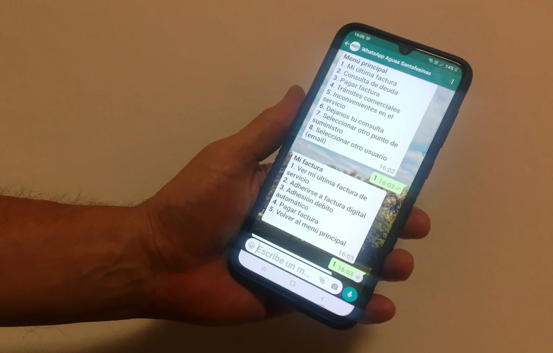 Aguas Santafesinas inaugura atención al cliente y gestiones vía WhatsApp 