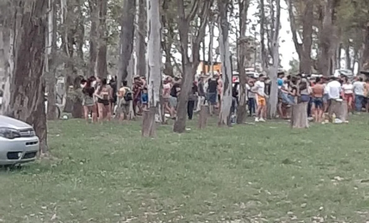 La montonera que se vio el fin de semana en Cruz Alta.