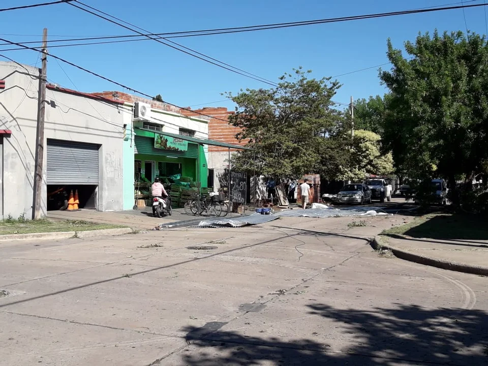 Urquiza y Zeballos, otro de los lugares afectados.
