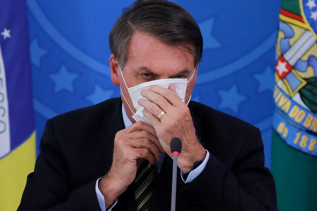 El presidente de Brasil, Jair Bolsonaro, muy cuestionado por su gestión de la pandemia.