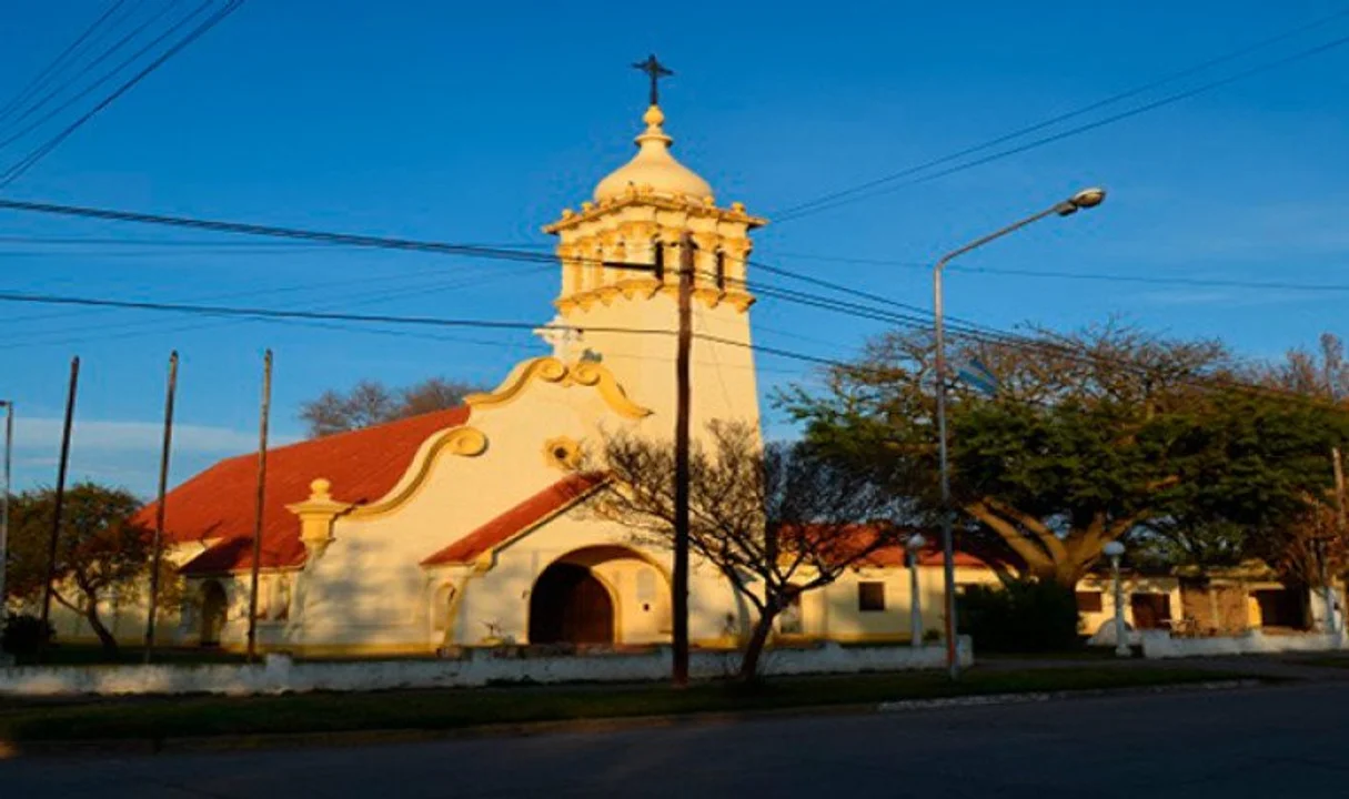 Parroquia del Carmen de la localidad santafesina de Timbúes donde el padre Fernando Pereyra oficia como religioso.