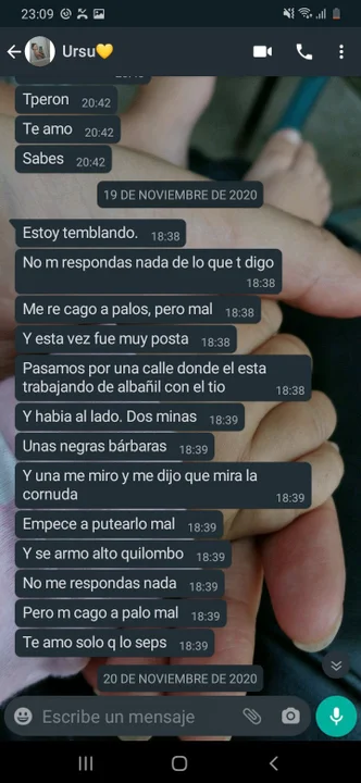 Los estremecedores mensajes de Úrsula antes del femicidio