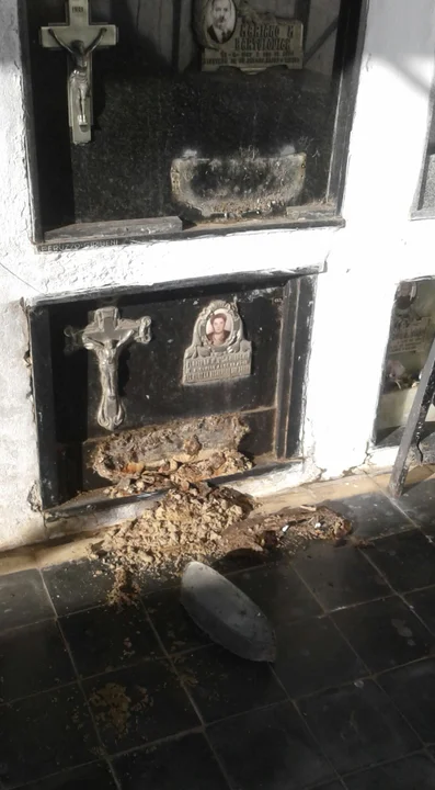Robos y destrozos en el cementerio de Sanford