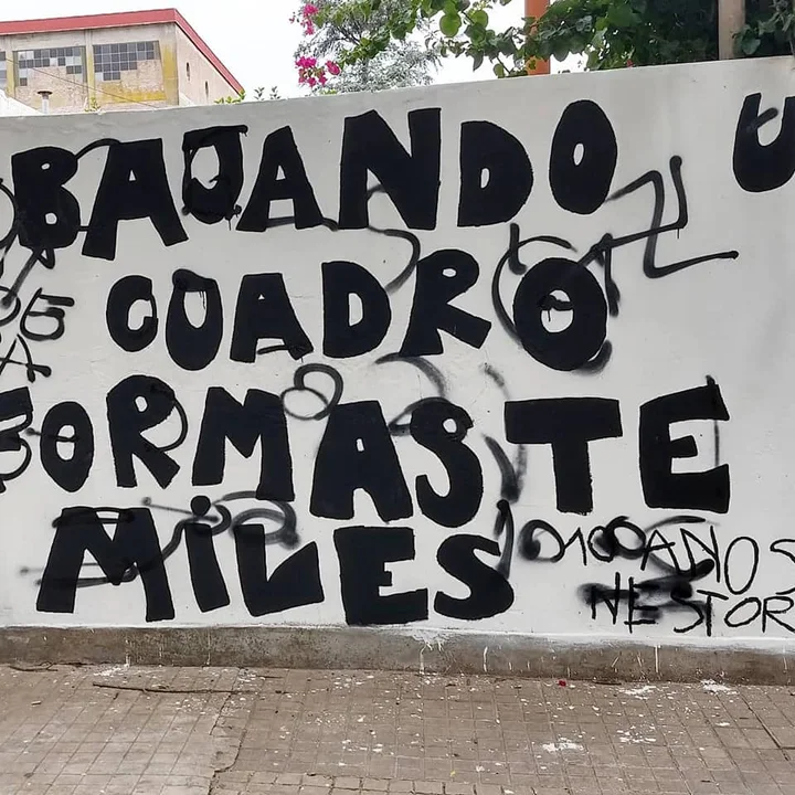 Vandalizaron el mural por los diez años de la muerte de Néstor Kirchner