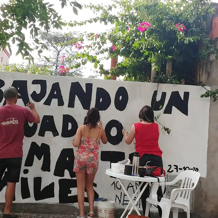 Vandalizaron el mural por los diez años de la muerte de Néstor Kirchner