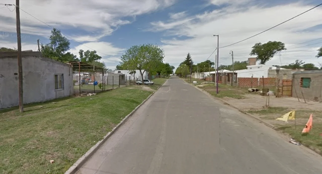 La cuadra donde ocurrió el crimen.