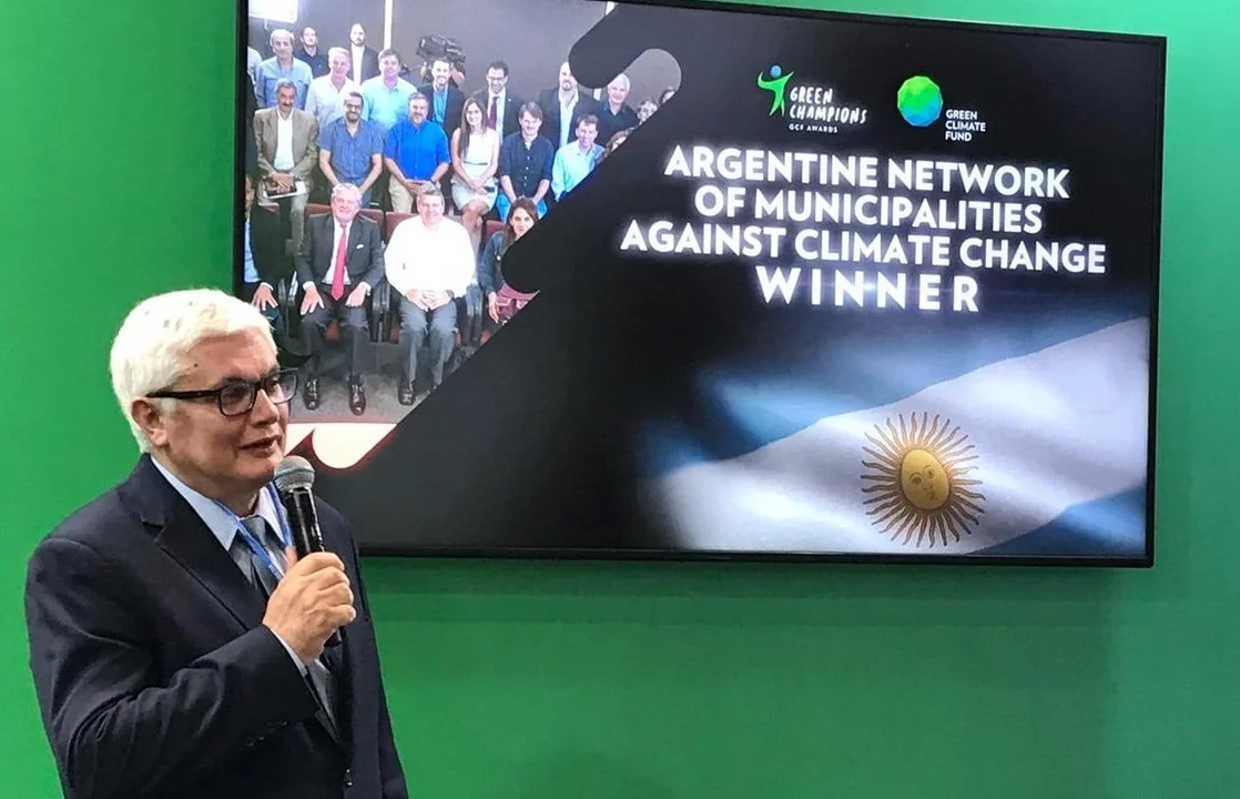 Ricardo Bertolino lidera la Red Argentina de Municipios frente al Cambio Climático.