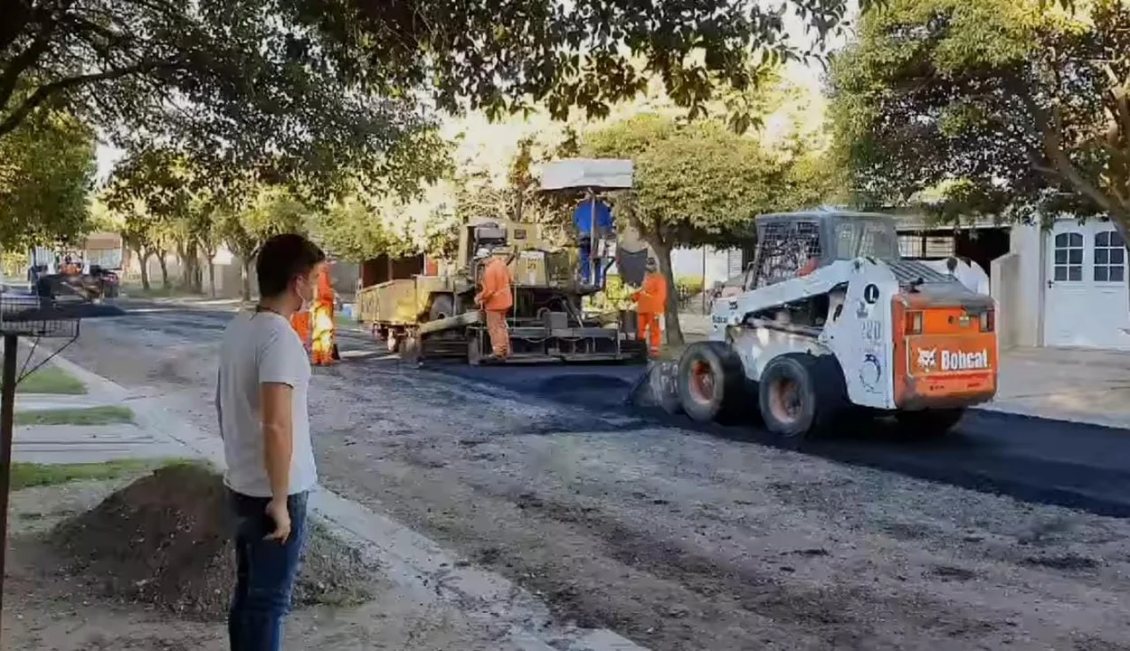 Bigand asfaltará 14 cuadras con una gran inversión