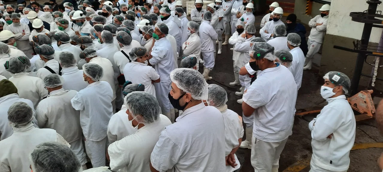 Trabajadores de Rafaela Alimentos, Casilda.