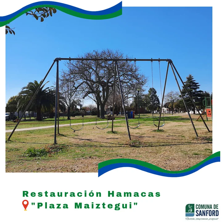Para las infancias: mejoran las plazas en Sanford