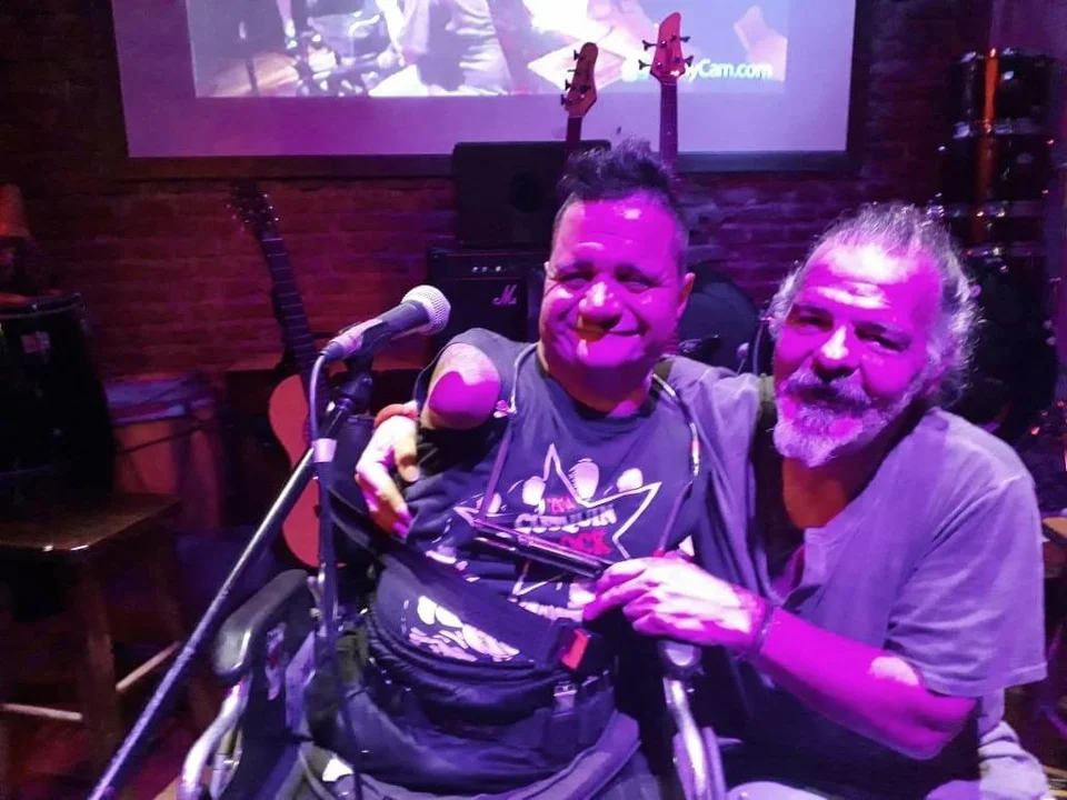 Pipo Marcogliese con Pancho Cheves. 