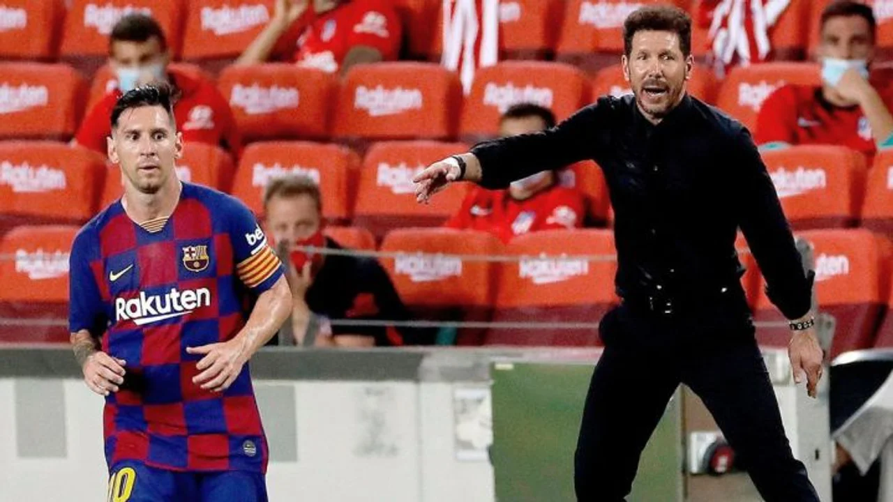 Simeone llenó de elogios a Messi: "¿De qué juega? No importa, él quiere ganar"