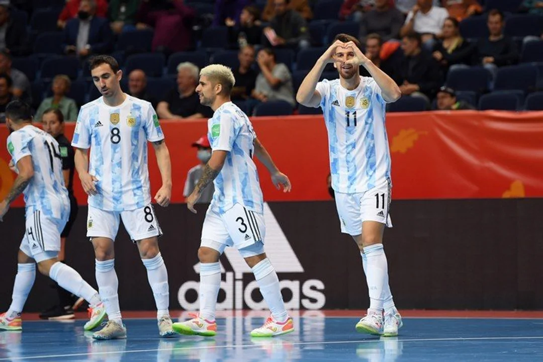 El seleccionado argentino de futsal bailó a Chile, previo a la Copa América