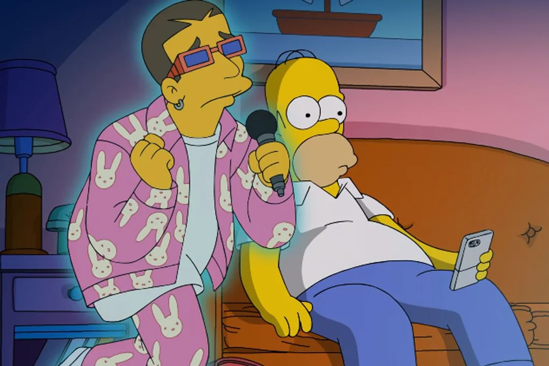 Bad Bunny aconseja a Homero Simpson no dejar a Marge