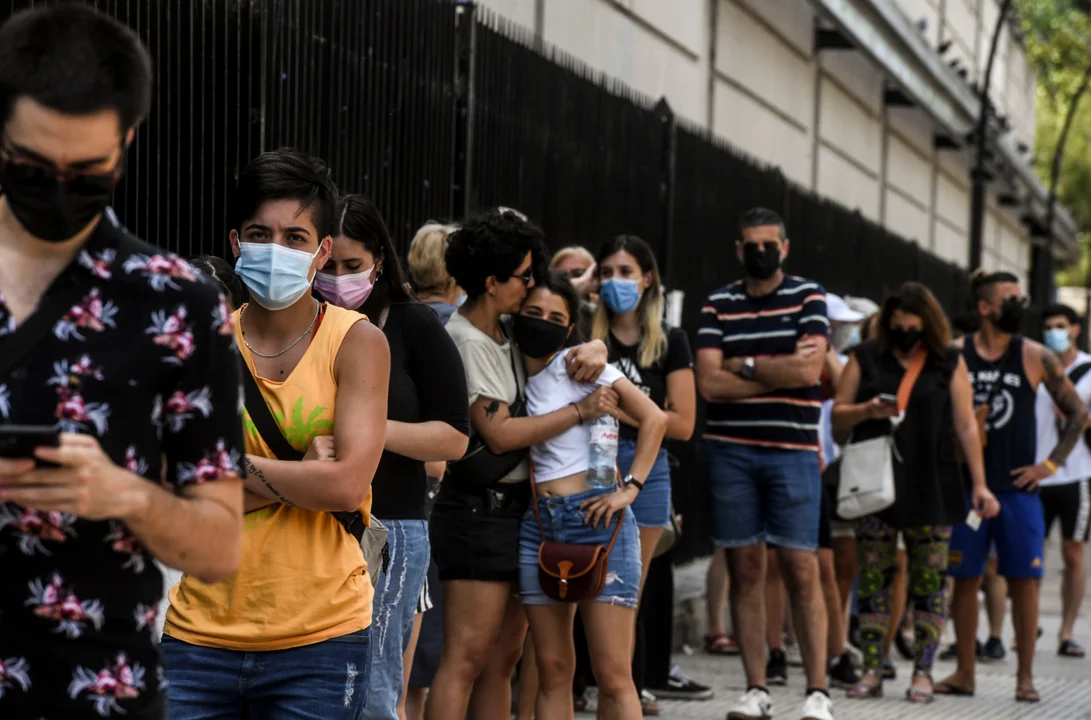 Argentina reportó 44.396 nuevos contagios de covid y 47% de positividad