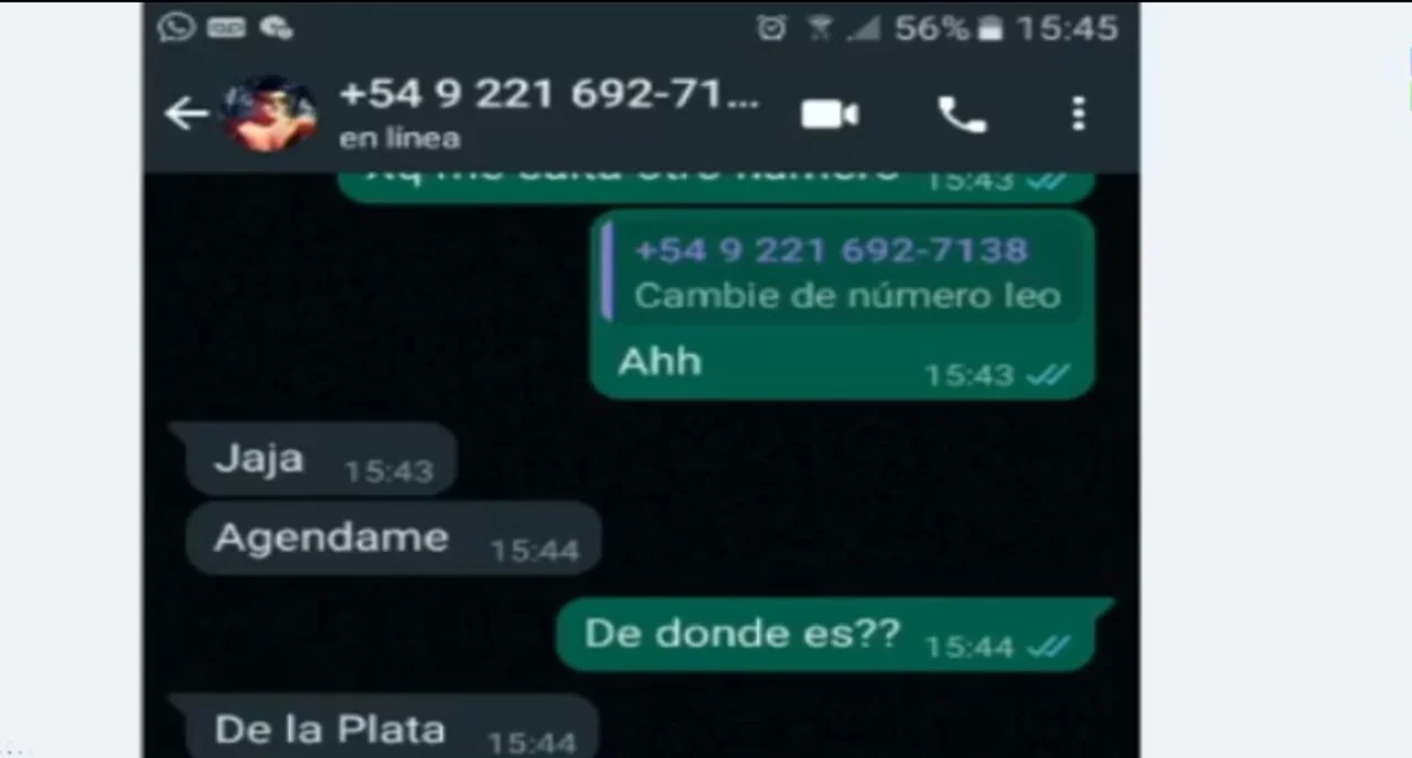 Algunos de los mensajes falsos.