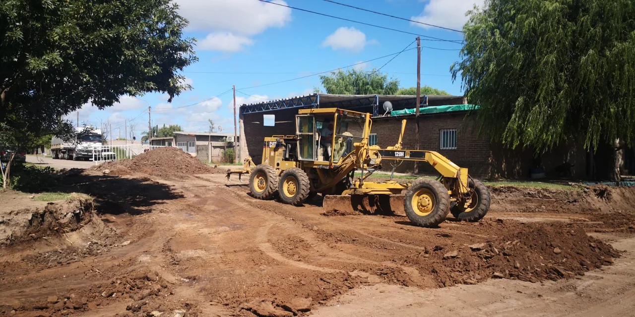 La Municipalidad avanza con la construcción de cordón cuneta