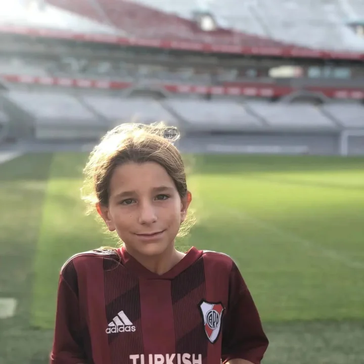 En su nueva casa. Emma Gastaldi en el estadio Antonio Vespucio Liberti.