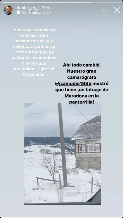 La historia de los periodistas en Ucrania que se salvaron por Maradona