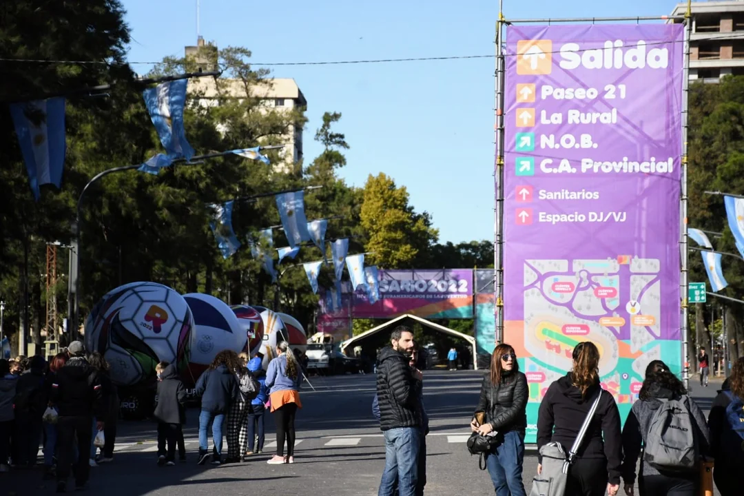 La avenida de Oroño en el parque, corazón del certamen deportivo. 