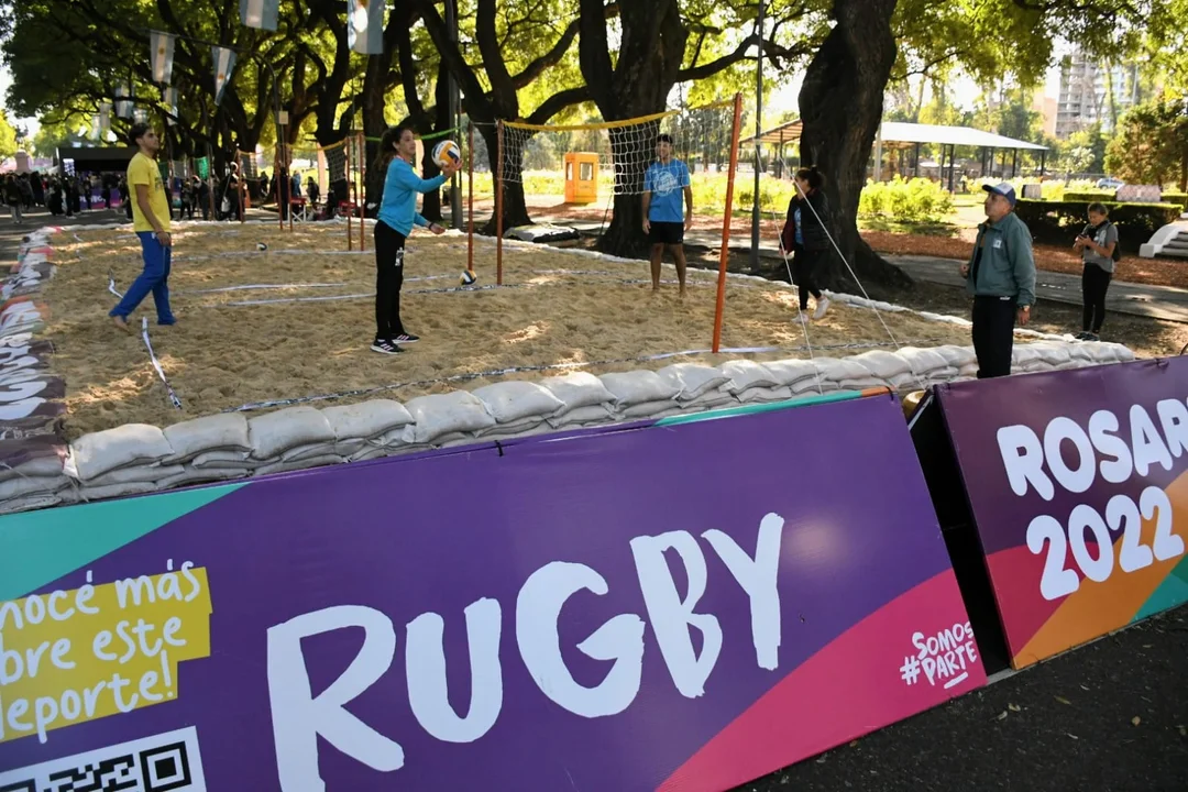 Deporte recreativo en la jornada inaugural. 