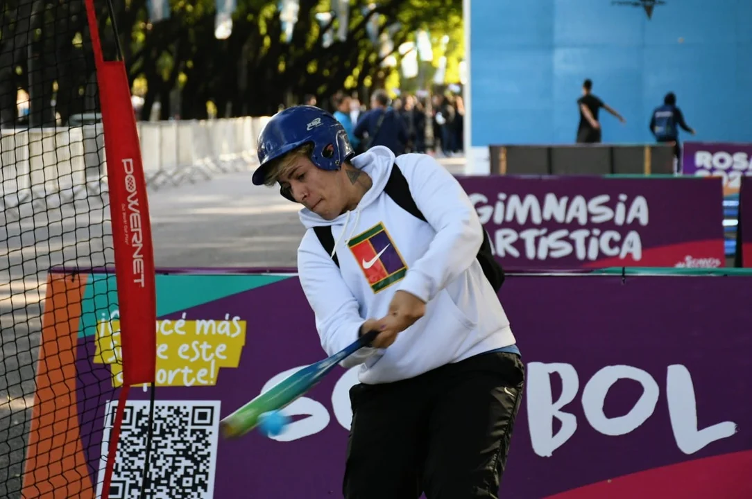 Deporte recreativo en la jornada inaugural. 

