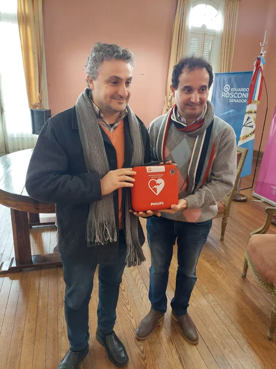 El presidente del Concejo, Walter Palanca, y el secretario de Salud, Ariel Aquili.