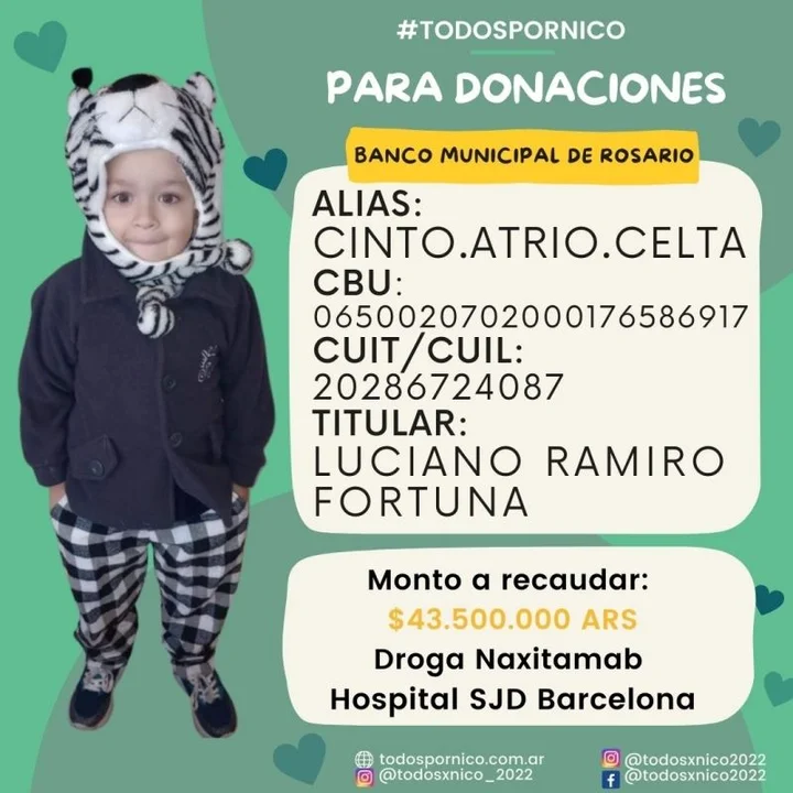 Nico Fortuna: el niño que une a toda una sociedad