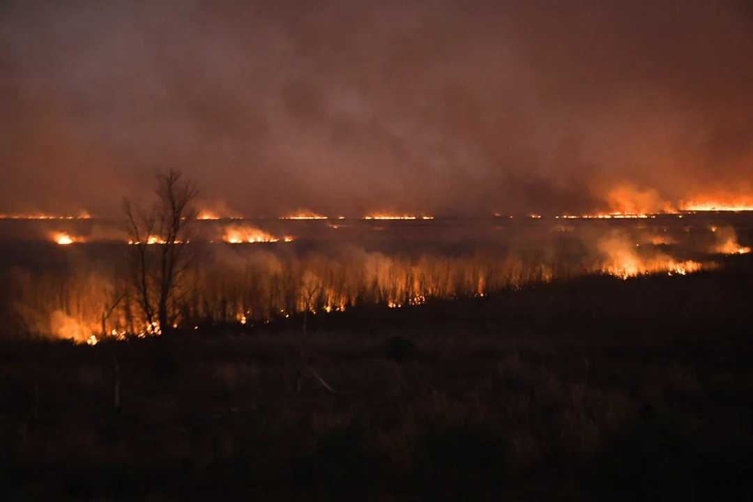 Siguen los incendios en las islas frente a San Nicolás y el humo podría volver a Rosario
