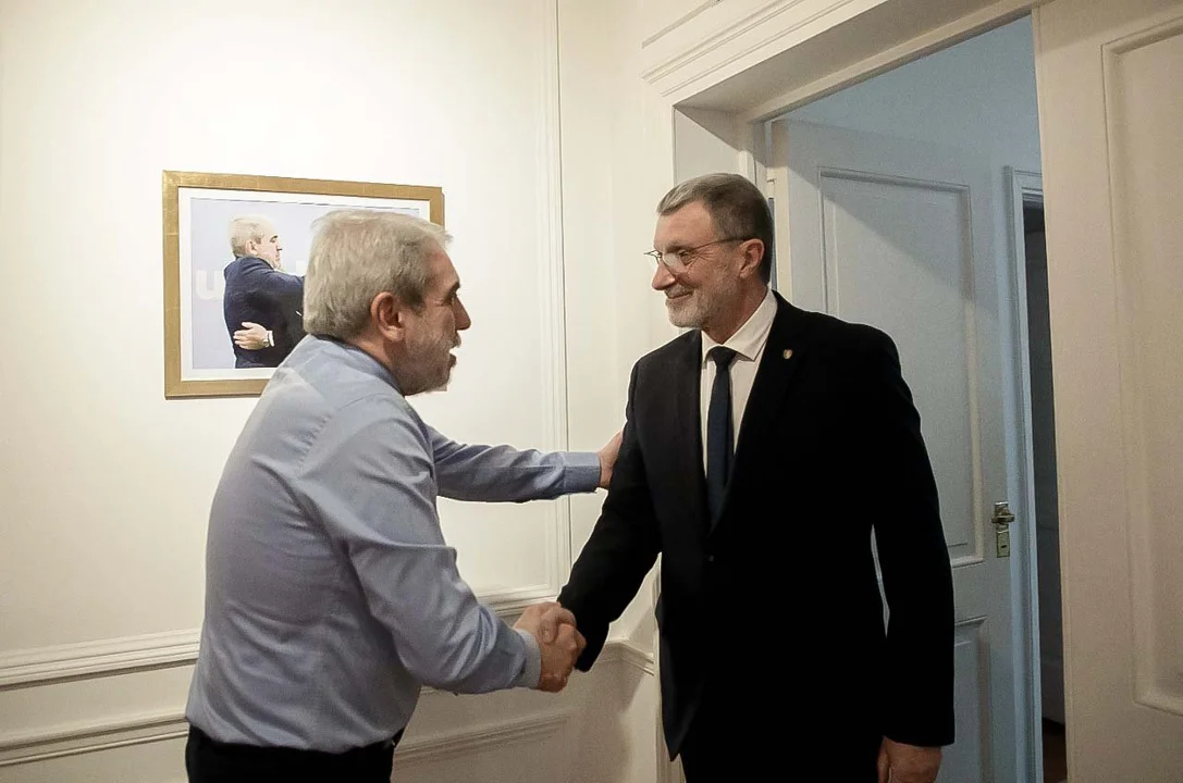 Rubén Rimoldi pasó por el despacho de Aníbal Fernández