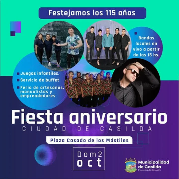 Casilda festeja sus 115 años como ciudad