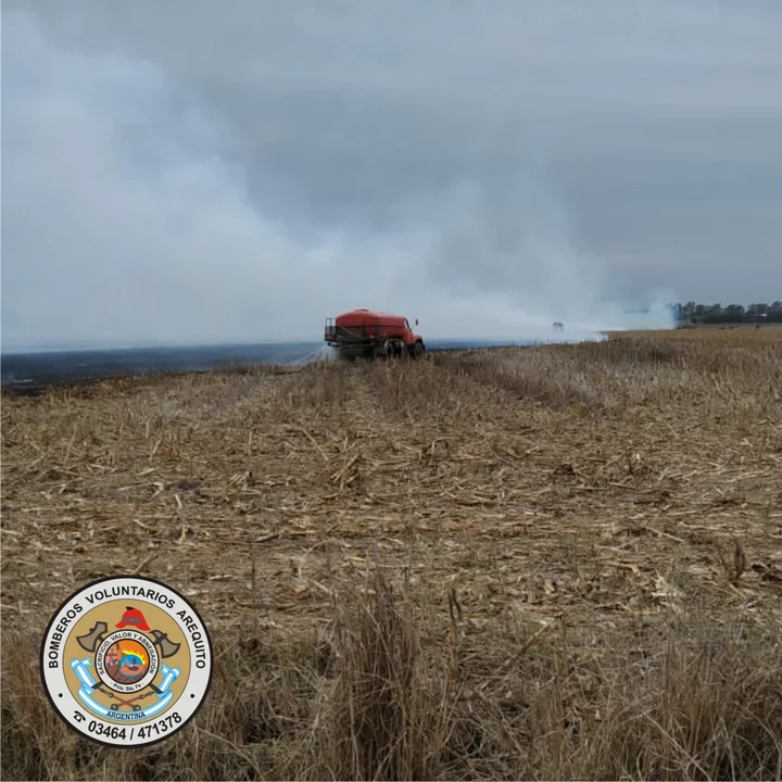 Incendio de pastizales: afectó a 50 hectáreas