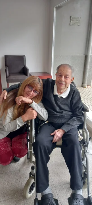Evaristo junto a Alejandra