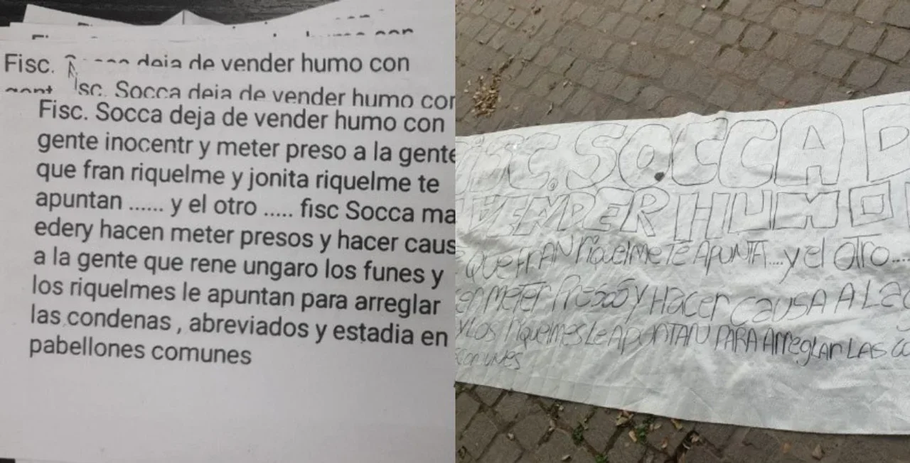 Imputaron a cuatro personas por amenazas contra fiscales