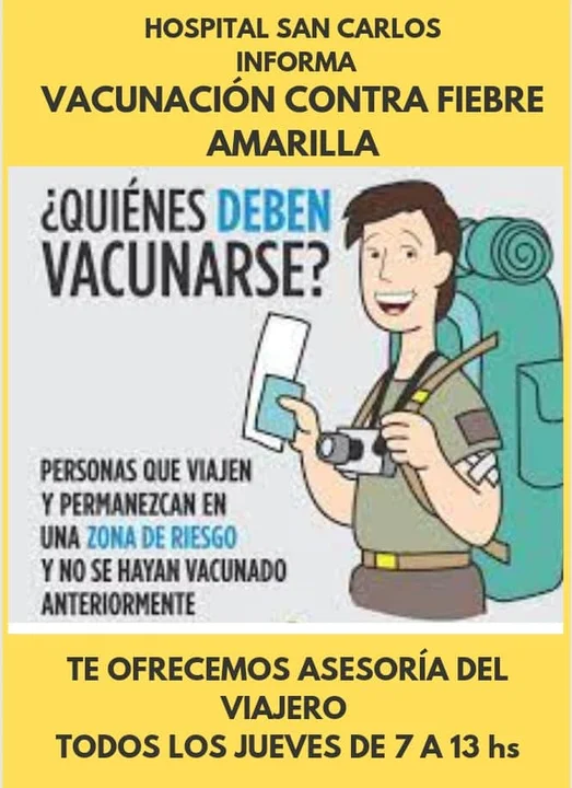 El Hospital San Carlos brinda información importante sobre la fiebre amarilla