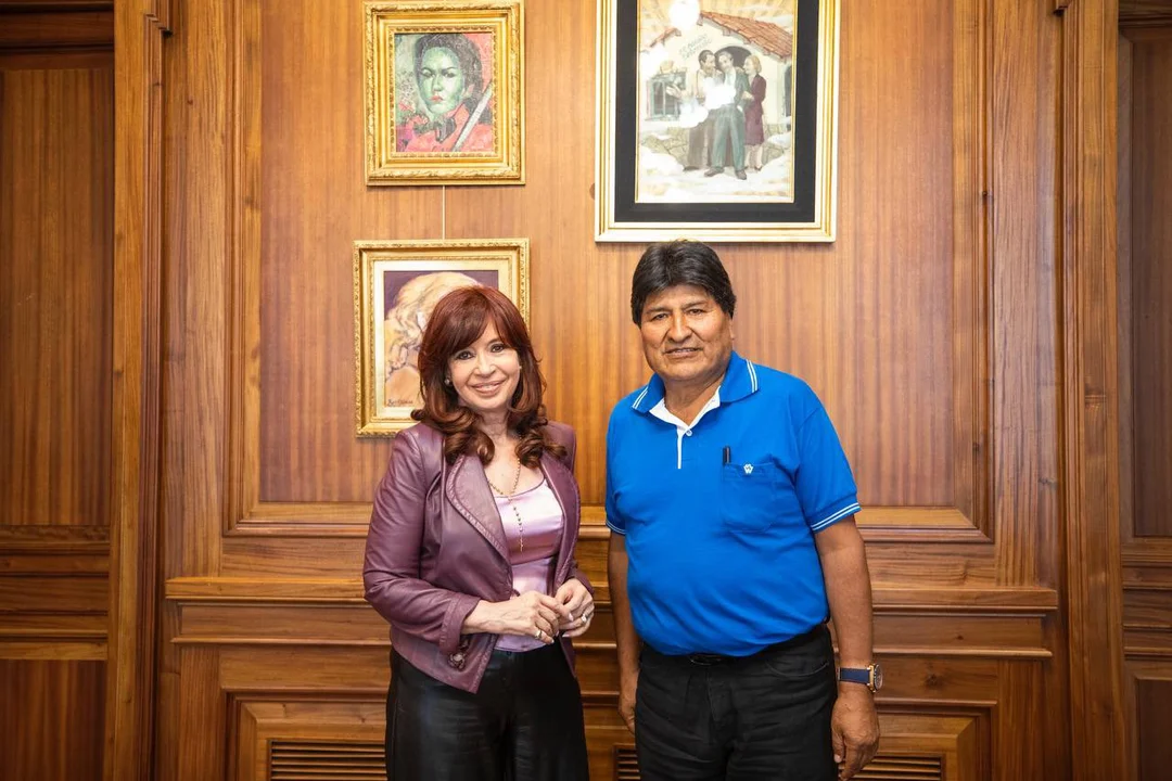 Cristina Fernández de Kirchner recibió al expresidente boliviano Evo Morales
