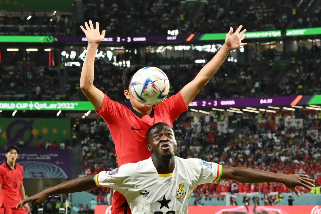Ghana venció a Corea del Sur en un partido electrizante