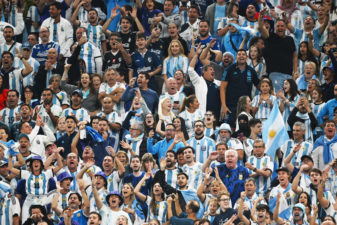 Los argentinos deliraron en Lusail al ritmo de la Scaloneta