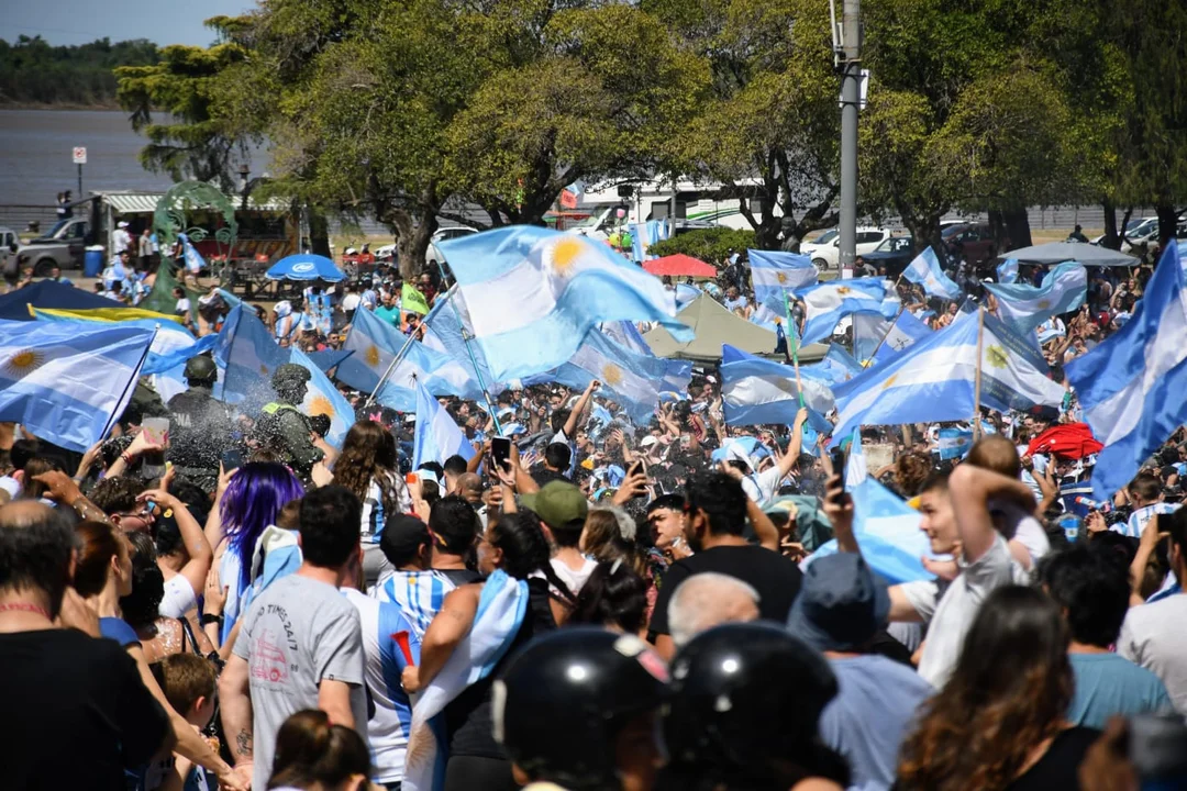 Rosario, como el país, festejó con el alma el campeonato mundial