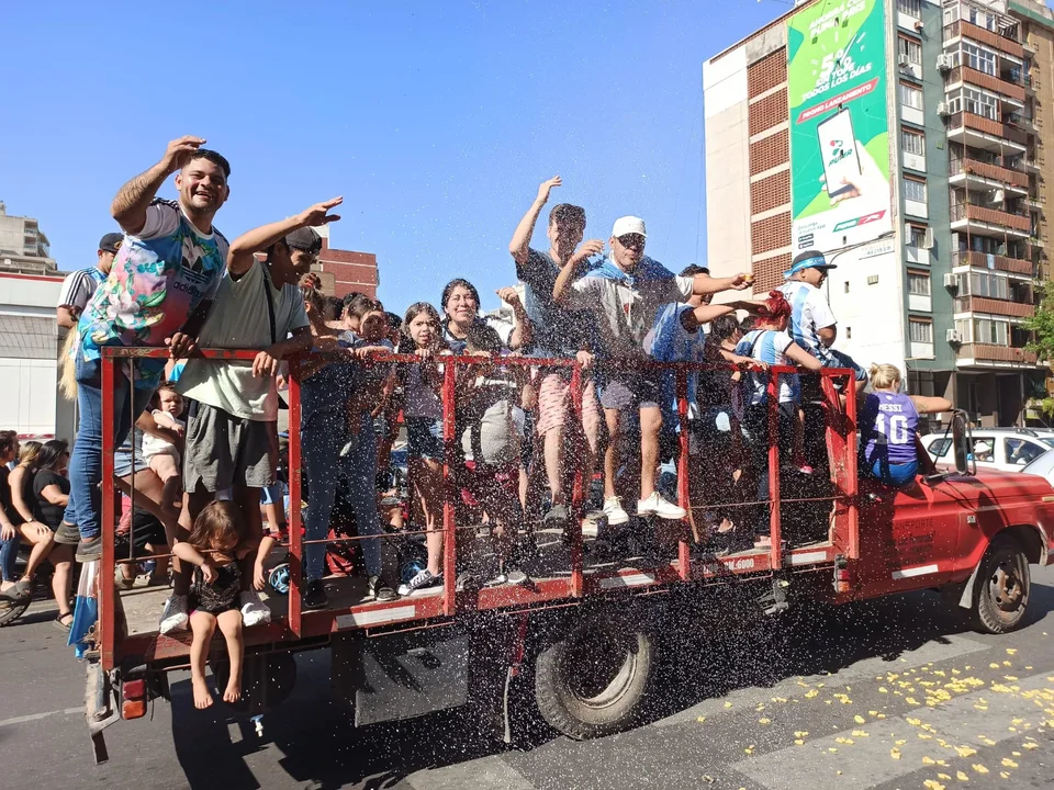 Rosario, como el país, festejó con el alma el campeonato mundial