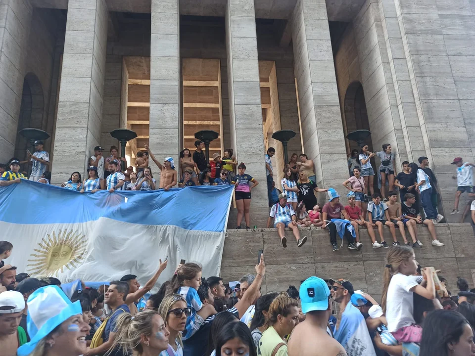 Rosario, como el país, festejó con el alma el campeonato mundial