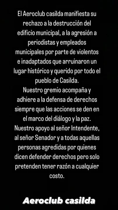 Distintas personalidades e instituciones repudiaron los hechos ocurridos el viernes