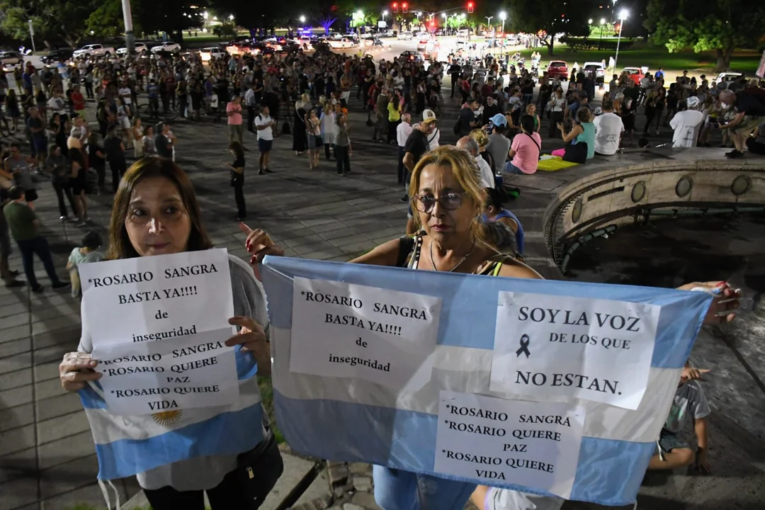 Rosario se movilizó por el azote de la violencia urbana.
