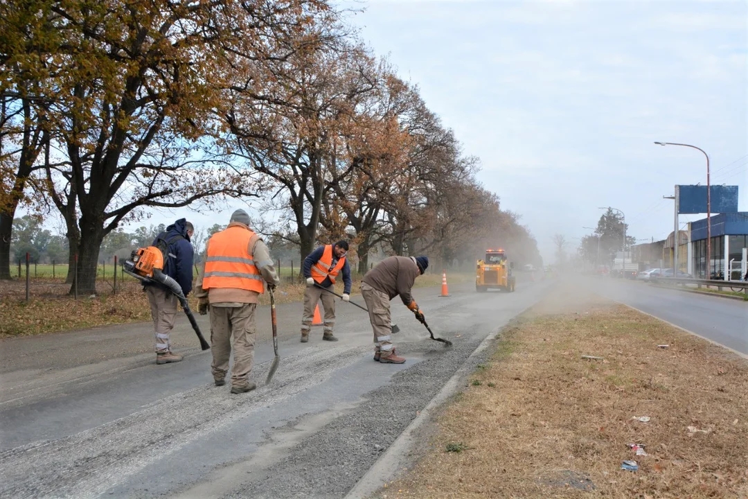 Comienza repavimentación sobre ruta 33 a la altura de Casilda