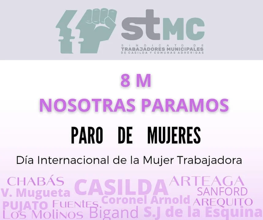Las actividades por el 8M que se darán en Casilda