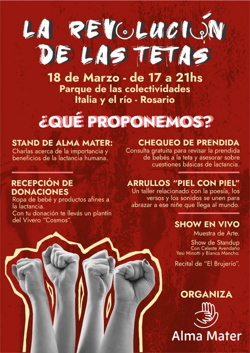 Tetas revolucionadas se preparan para copar el Parque de las Colectividades