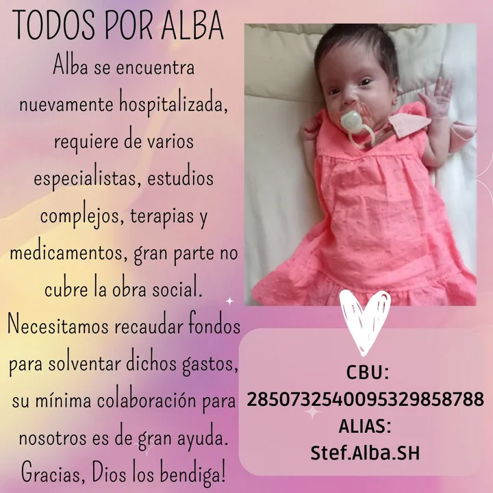 Alba, la pequeña que necesita de todos