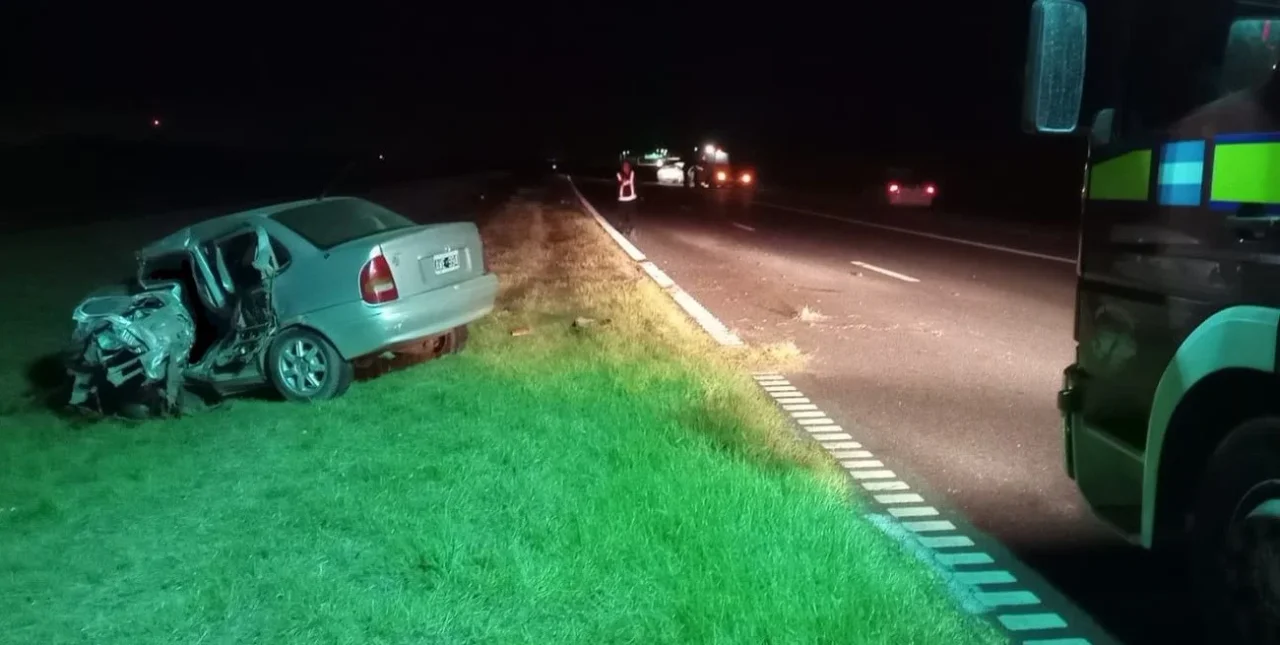 Un hombre murió en un choque en la autopista Rosario-Santa Fe