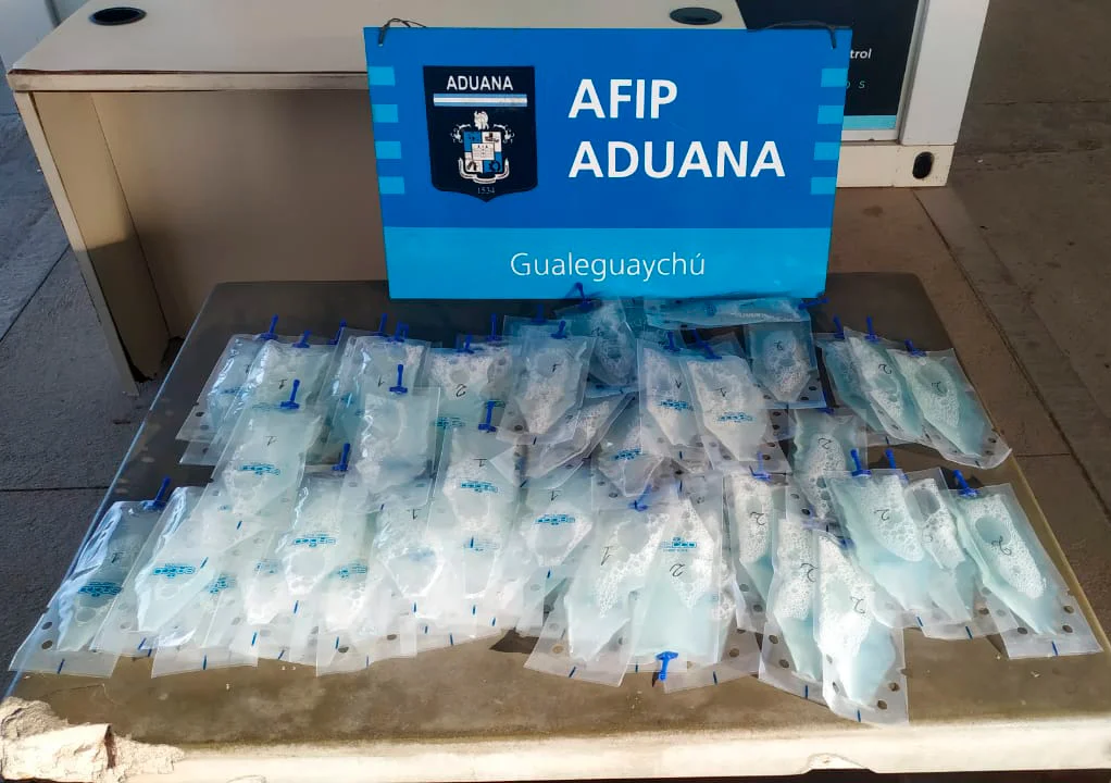 Llevaba 6 litros de semen porcino en su equipaje y lo frenaron en la frontera